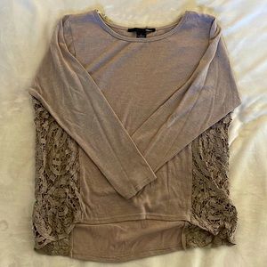 Lace detail top